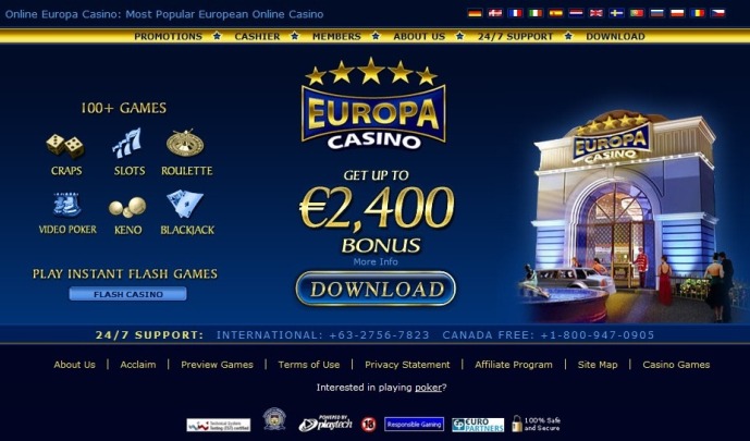 Preview Europa Casino (Bonus & Information)