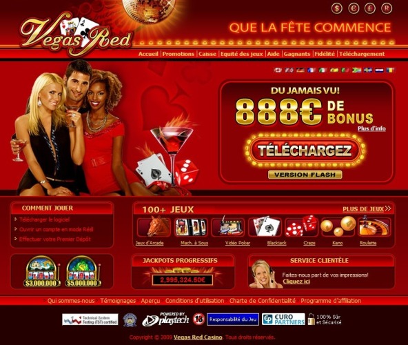 Aperçu Vegas Red Casino (Bonus & Informations)