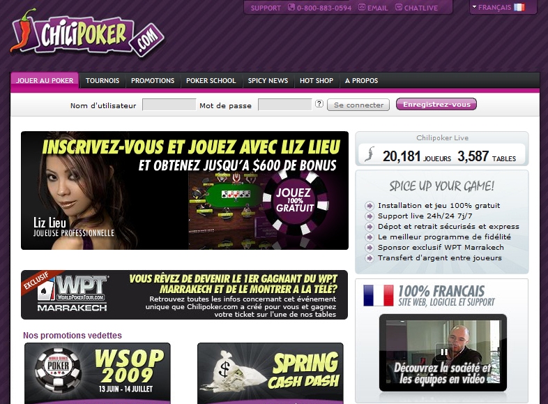Aperçu ChiliPoker (Bonus & Informations)
